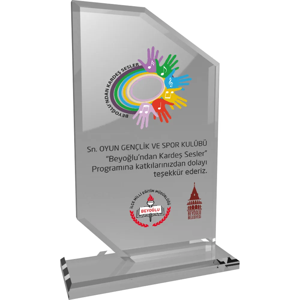 Kristal Plaket - Şeffaf