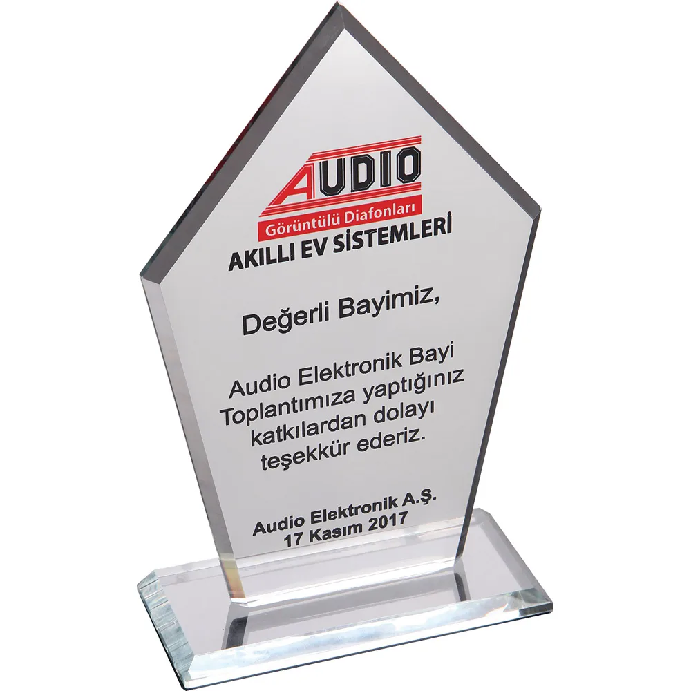 Kristal Plaket - Şeffaf