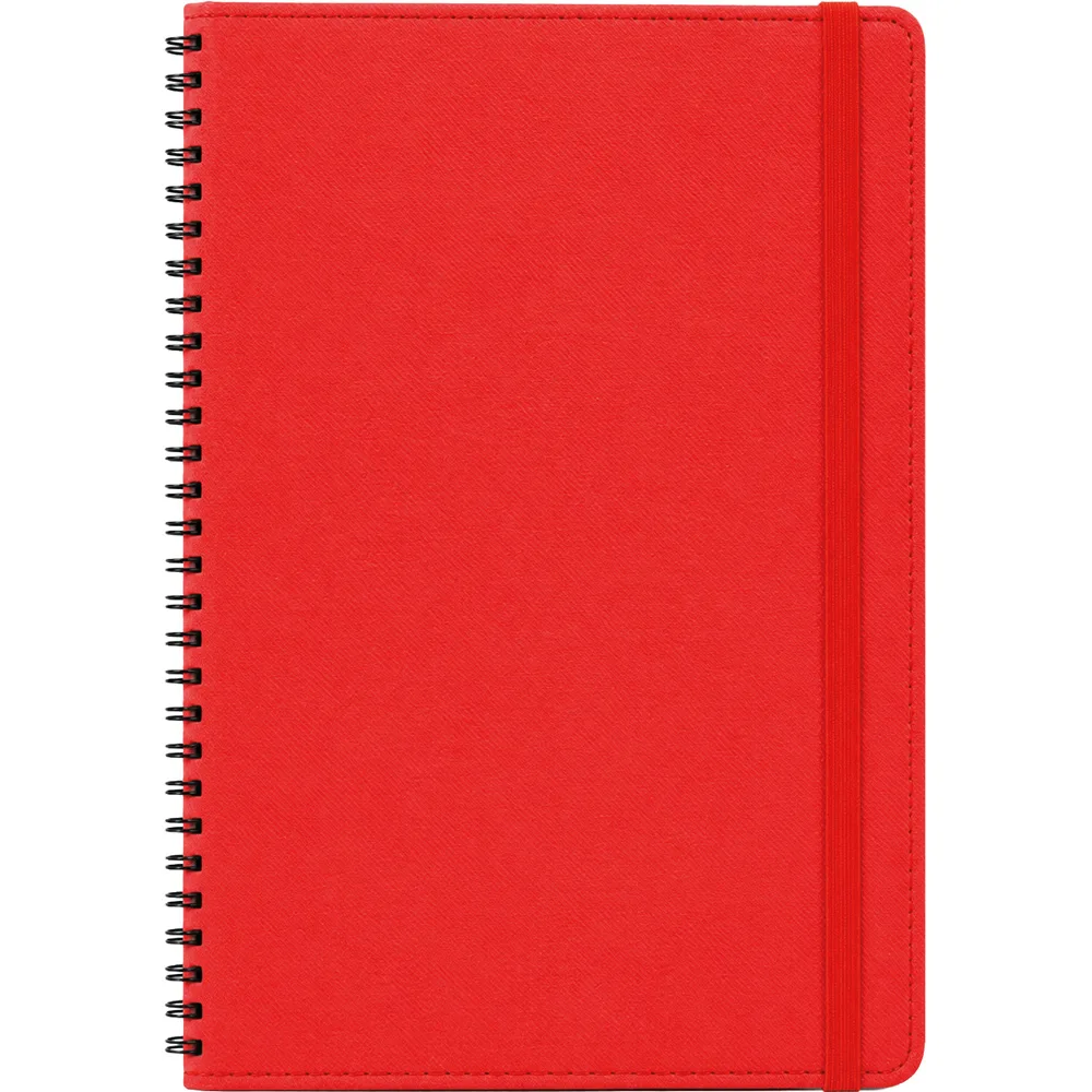 Gizli Spiralli Defter - Kırmızı